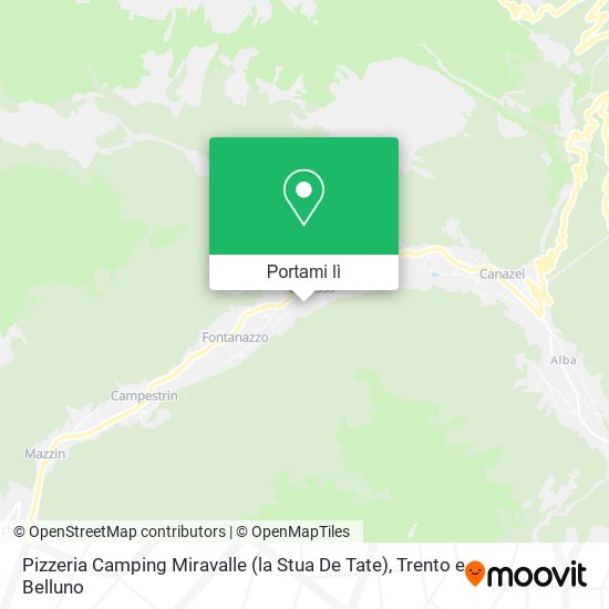Mappa Pizzeria Camping Miravalle (la Stua De Tate)