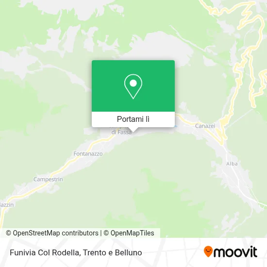 Mappa Funivia Col Rodella