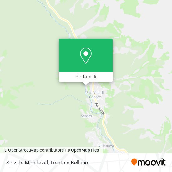 Mappa Spiz de Mondeval