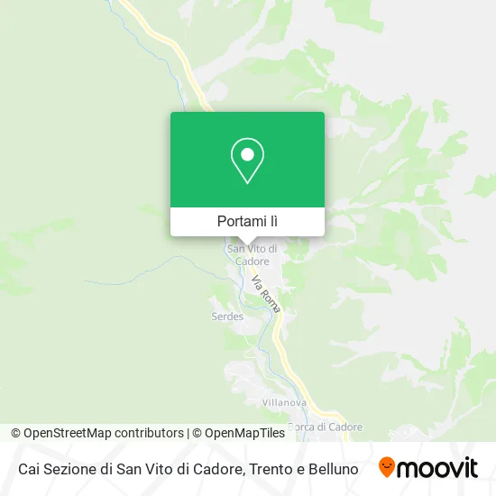 Mappa Cai Sezione di San Vito di Cadore