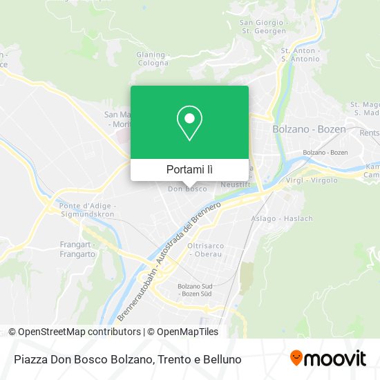Mappa Piazza Don Bosco Bolzano