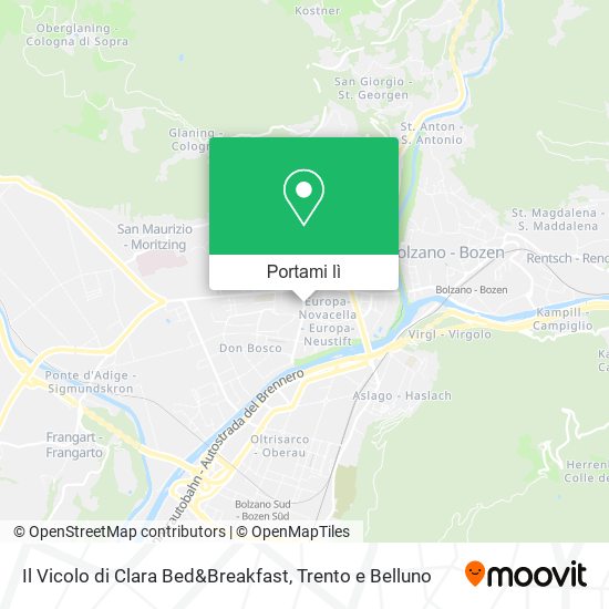 Mappa Il Vicolo di Clara Bed&Breakfast