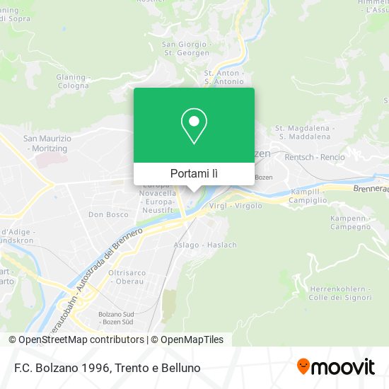 Mappa F.C. Bolzano 1996