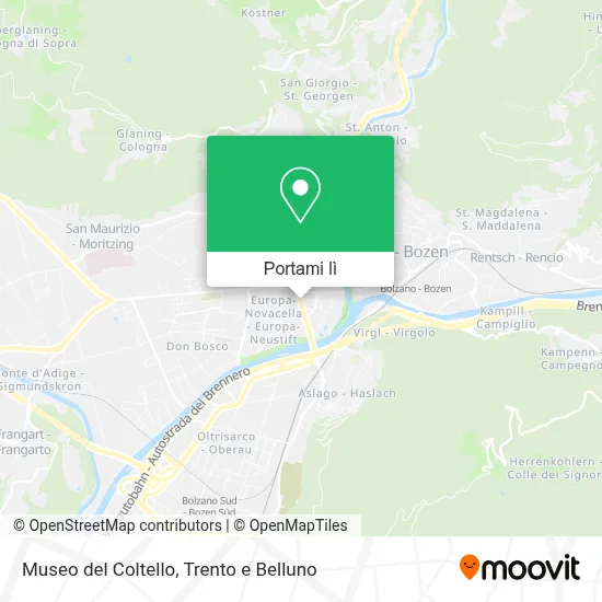 Mappa Museo del Coltello