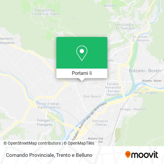 Mappa Comando Provinciale