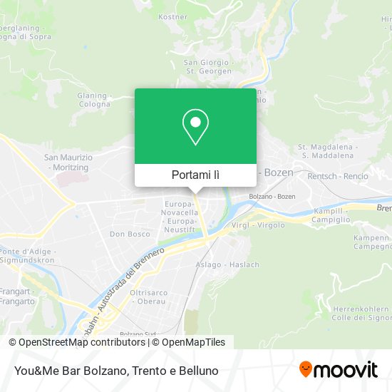 Mappa You&Me Bar Bolzano