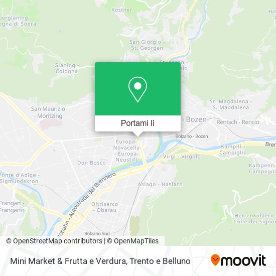 Mappa Mini Market & Frutta e Verdura