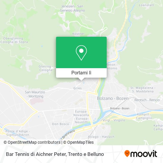 Mappa Bar Tennis di Aichner Peter