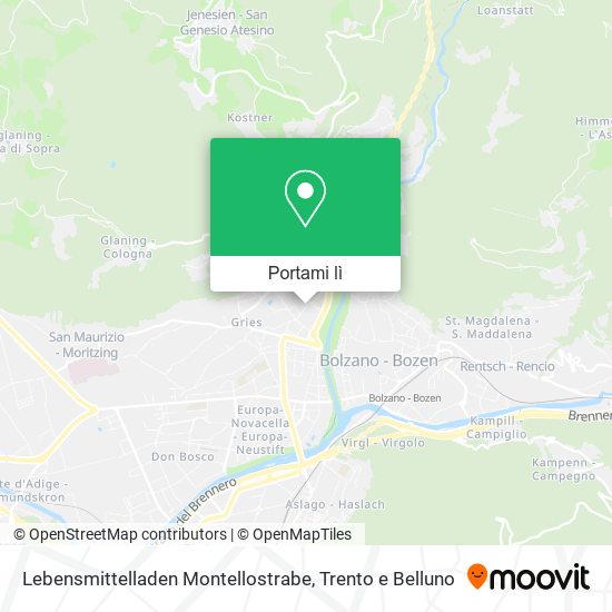 Mappa Lebensmittelladen Montellostrabe