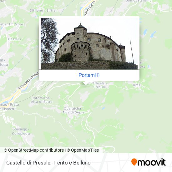 Mappa Castello di Presule