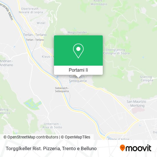 Mappa Torgglkeller Rist. Pizzeria