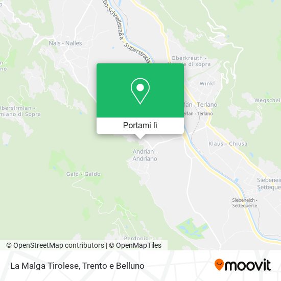 Mappa La Malga Tirolese