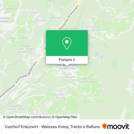 Mappa Gasthof Kreuzwirt - Weisses Kreuz
