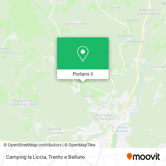 Mappa Camping la Liccia