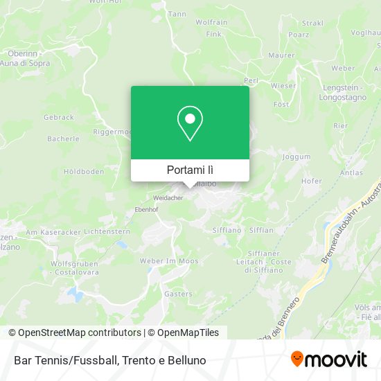 Mappa Bar Tennis/Fussball