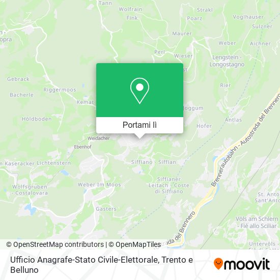 Mappa Ufficio Anagrafe-Stato Civile-Elettorale