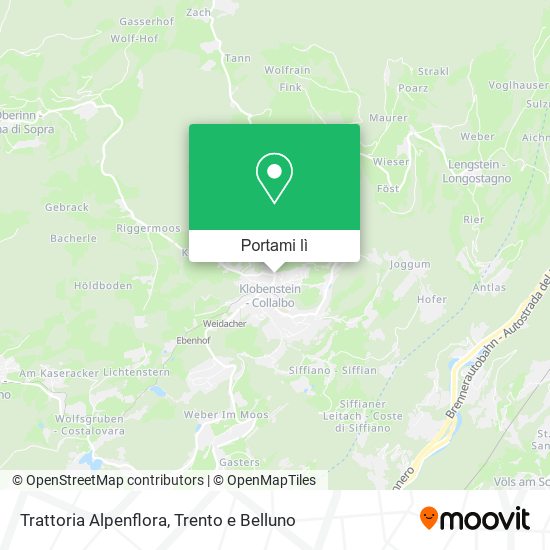 Mappa Trattoria Alpenflora