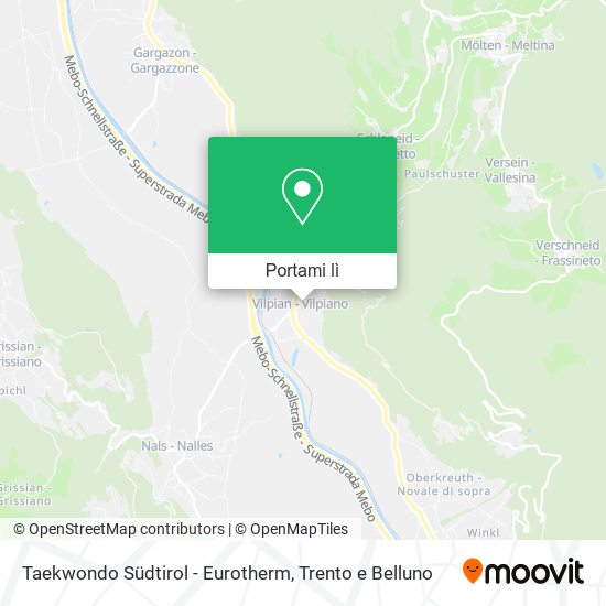 Mappa Taekwondo Südtirol - Eurotherm