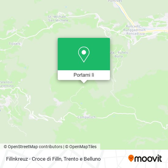 Mappa Fillnkreuz - Croce di Filln