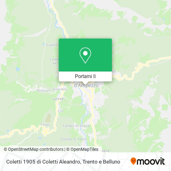 Mappa Coletti 1905 di Coletti Aleandro