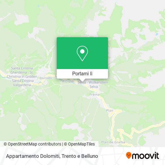 Mappa Appartamento Dolomiti