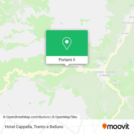 Mappa Hotel Cappella
