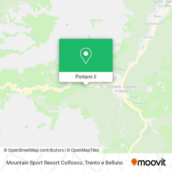 Mappa Mountain Sport Resort Colfosco