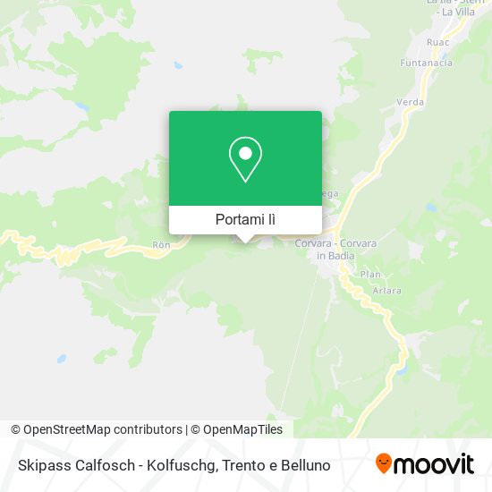 Mappa Skipass Calfosch - Kolfuschg