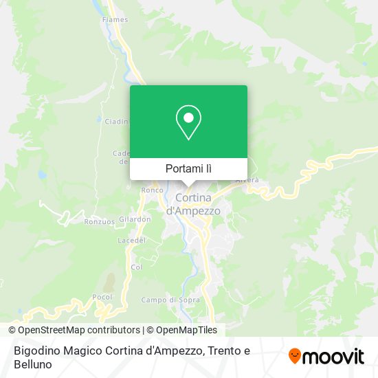 Mappa Bigodino Magico Cortina d'Ampezzo