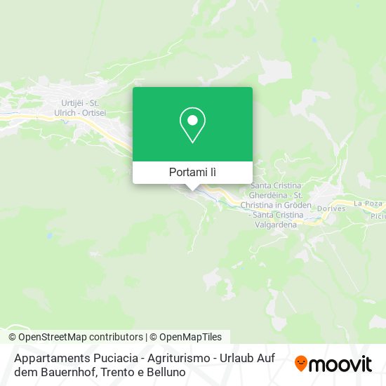 Mappa Appartaments Puciacia - Agriturismo - Urlaub Auf dem Bauernhof