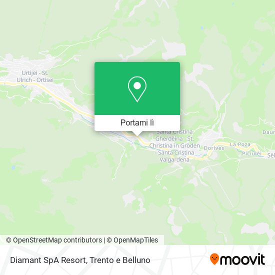 Mappa Diamant SpA Resort