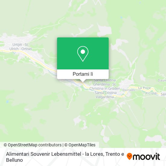 Mappa Alimentari Souvenir Lebensmittel - la Lores