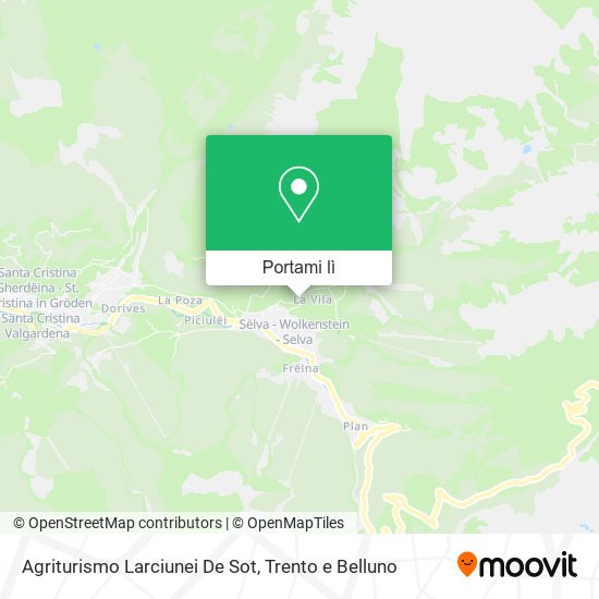 Mappa Agriturismo Larciunei De Sot