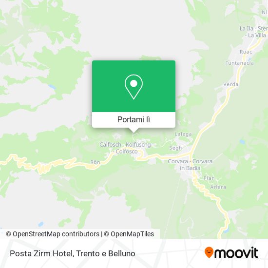 Mappa Posta Zirm Hotel