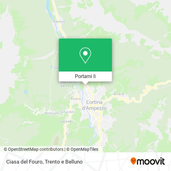 Mappa Ciasa del Fouro