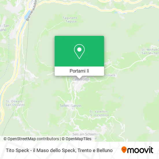 Mappa Tito Speck - il Maso dello Speck