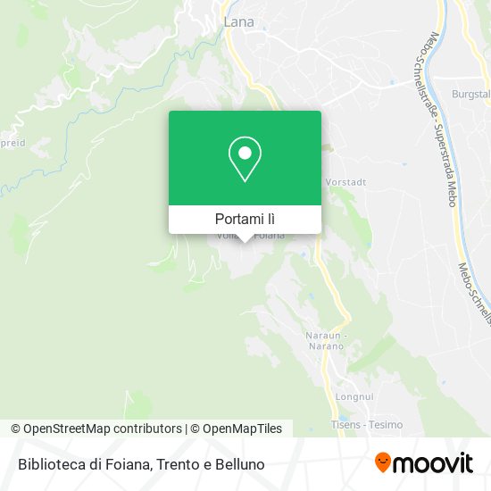Mappa Biblioteca di Foiana