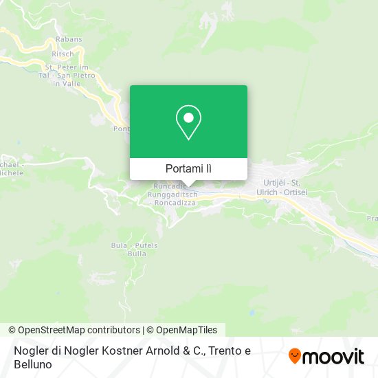 Mappa Nogler di Nogler Kostner Arnold & C.