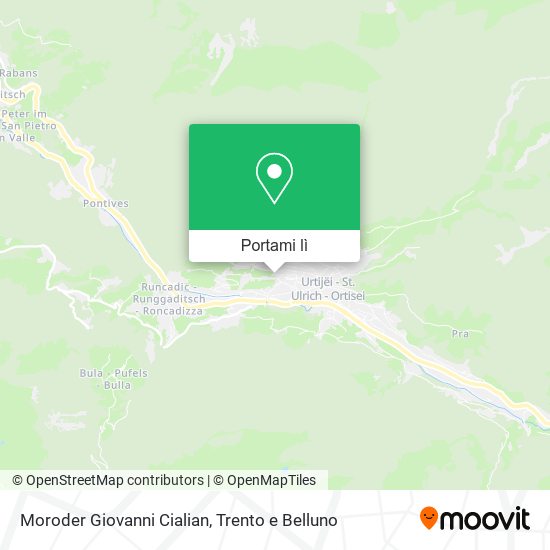Mappa Moroder Giovanni Cialian