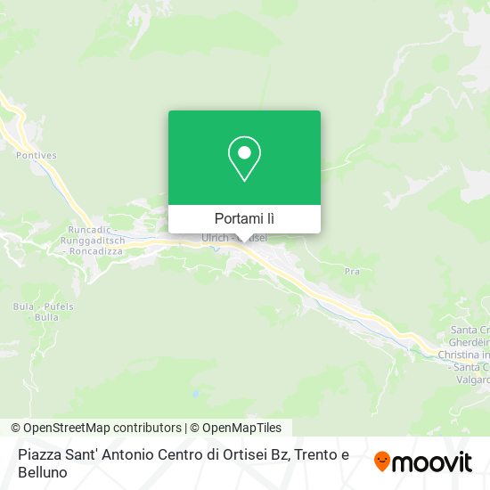 Mappa Piazza Sant' Antonio Centro di Ortisei Bz
