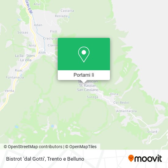 Mappa Bistrot 'dal Gotti'