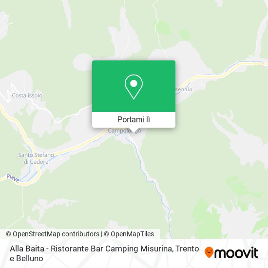 Mappa Alla Baita - Ristorante Bar Camping Misurina