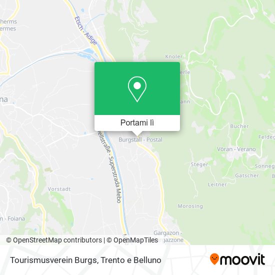 Mappa Tourismusverein Burgs