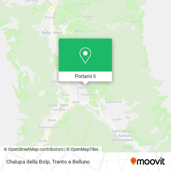 Mappa Chalupa della Bolp