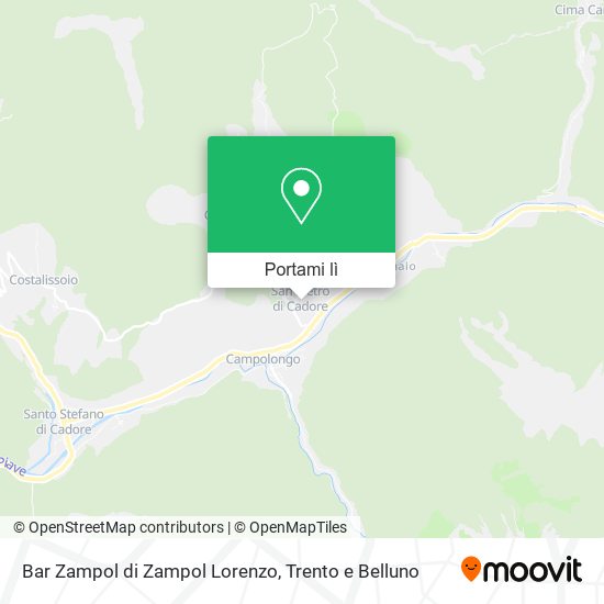 Mappa Bar Zampol di Zampol Lorenzo