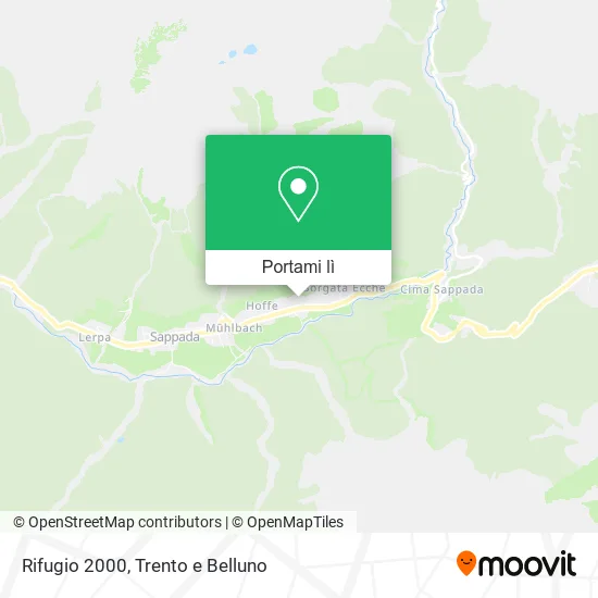 Mappa Rifugio 2000