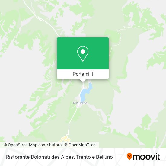 Mappa Ristorante Dolomiti des Alpes