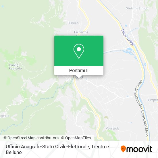 Mappa Ufficio Anagrafe-Stato Civile-Elettorale