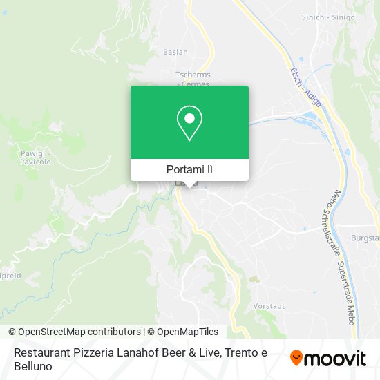 Mappa Restaurant Pizzeria Lanahof Beer & Live
