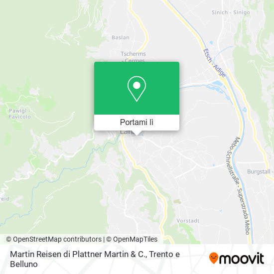 Mappa Martin Reisen di Plattner Martin & C.